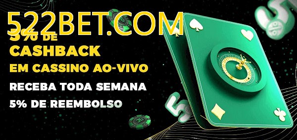 Promoções do cassino ao Vivo 522BET.COM